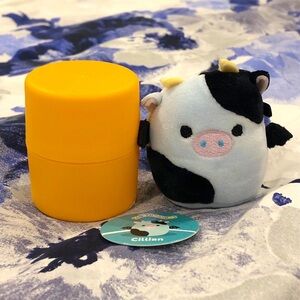 ‼️🐄 Squishmallows Cillian Cow Bat Legendary Squad Micromallow DEFECT 2.5” BNWT